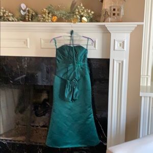Green dress for a girl